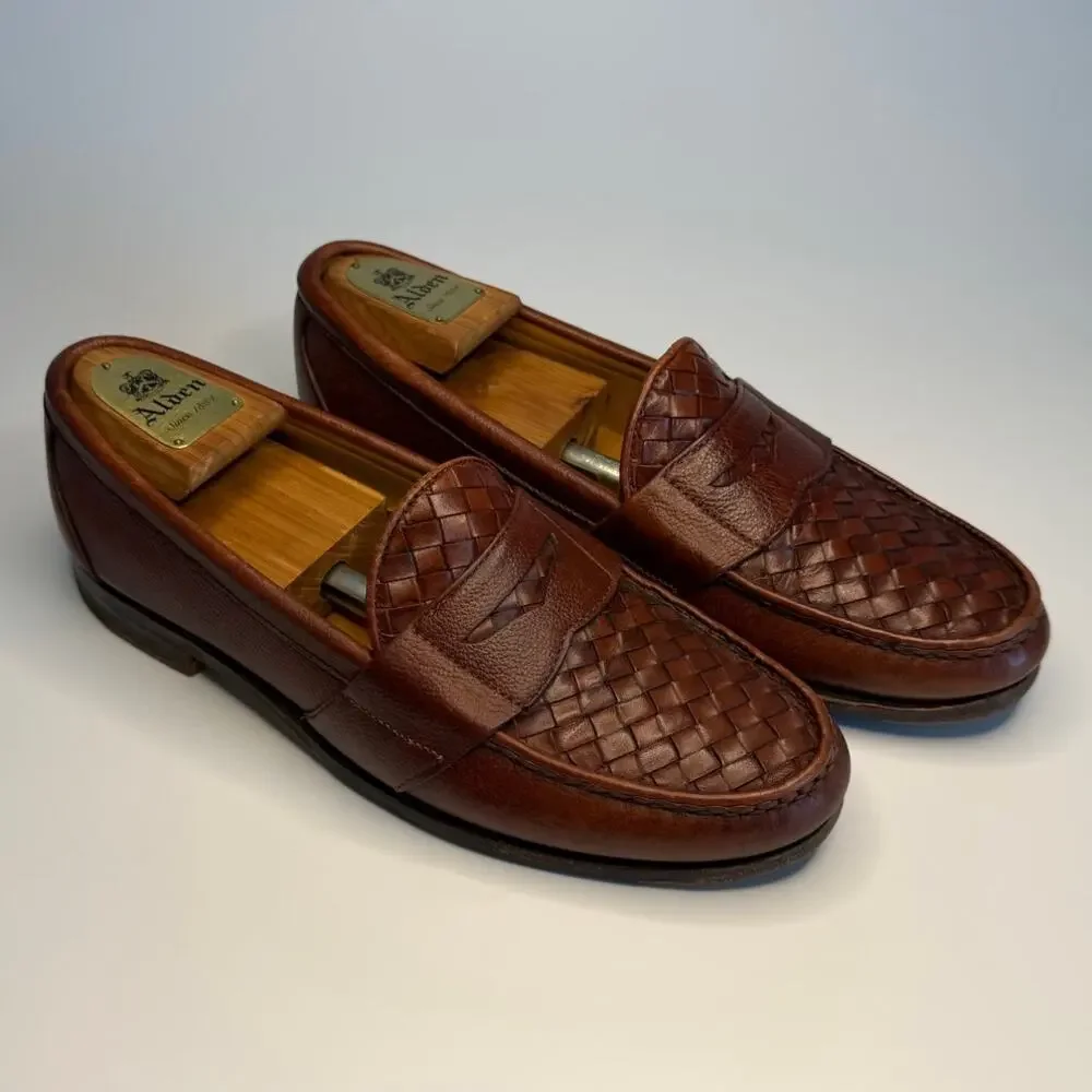 VERY GOOD Rancourt & Co. x FootJoy Brown Leather Penny Loafer Made in USA 9.5 C